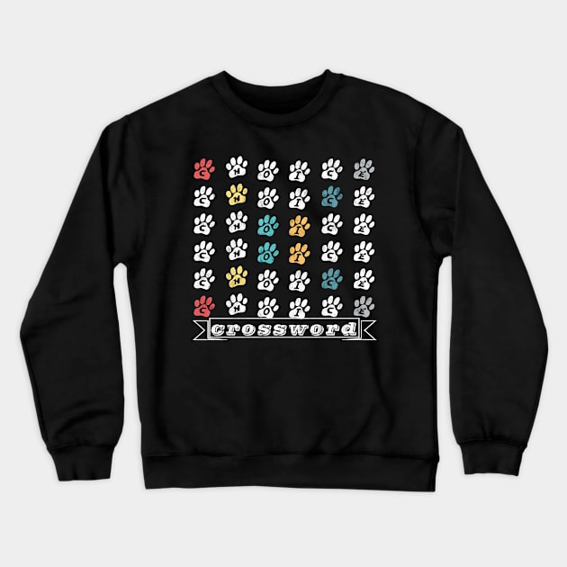 Funny pet Choice Crossword Crewneck Sweatshirt by Magic Arts